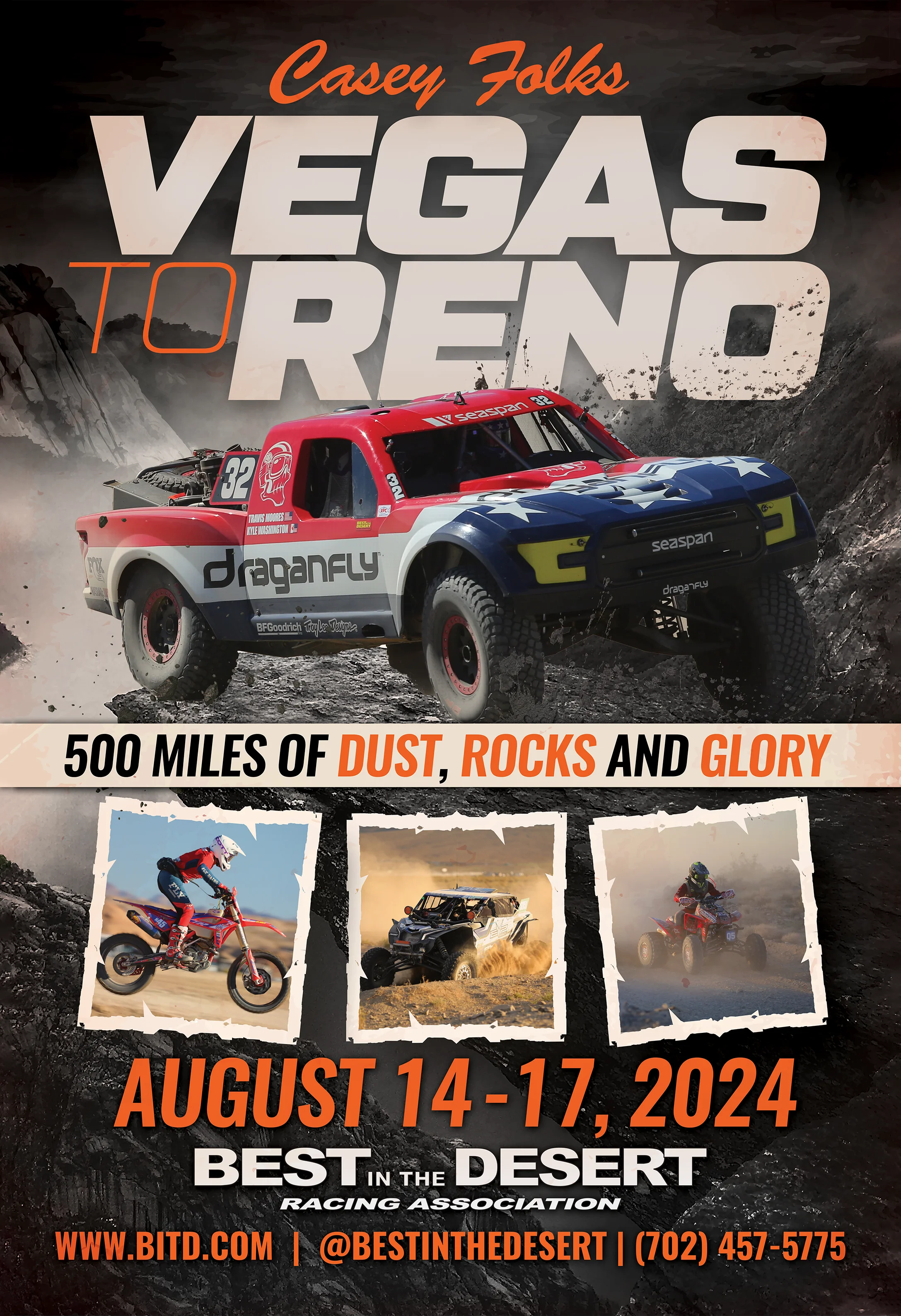 Vegas to Reno ad poster